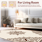 Ornate Sun Corner Motif Rug