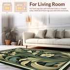 Art Nouveau Floral Art Rug
