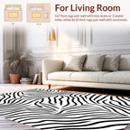 Wild Zebra Print Pattern Rug