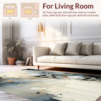 Ethereal Skull Abstract Geometric Design Rug