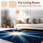 Cosmic Rays And Stars Pattern Rug