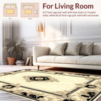 Elegant Floral Baroque Pattern Rug