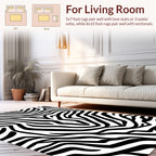 Bold Zebra Stripe Pattern Rug