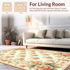 Ornate Floral Garden Pattern Rug