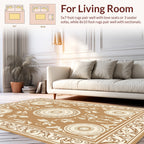 Ornate Floral Medallion Pattern Rug