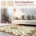 Elegant Floral Central Medallion Rug