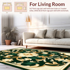 Ornate Floral Scrollwork Pattern Rug