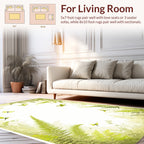 Lush Ferns Dragonfly Garden Pattern Rug