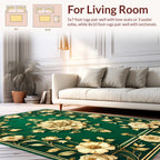 Elegant Floral Vine Scroll Rug