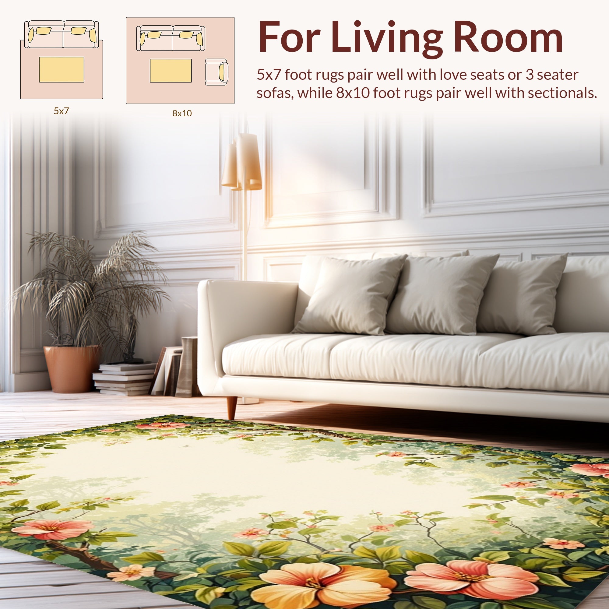 Enchanted Forest Floral Arch Rug