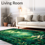 Enchanted Forest Pathway Woodland Design Rug