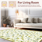 Stylized Botanical Garden Design Rug