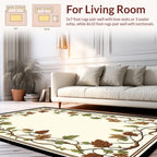 Vine Leaf Pattern Border Design Rug