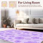 Liliac Floral Swirls Pattern Rug
