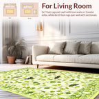 Whimsical Floral Insect Meadow Design Rug