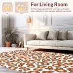 Leopard Print Bold Contemporary Design Rug