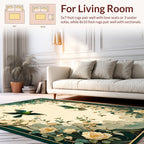 Elegant Floral Birds Art Nouveau Rug