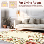 Ornate Floral Vine Pattern Rug
