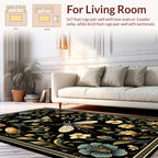 Ornate Insect and Floral Garden Design Rug