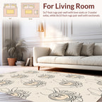 Whimsical Bunny Zigzag Pattern Design Rug