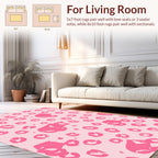 Hot Pink Leopard Spots Rug