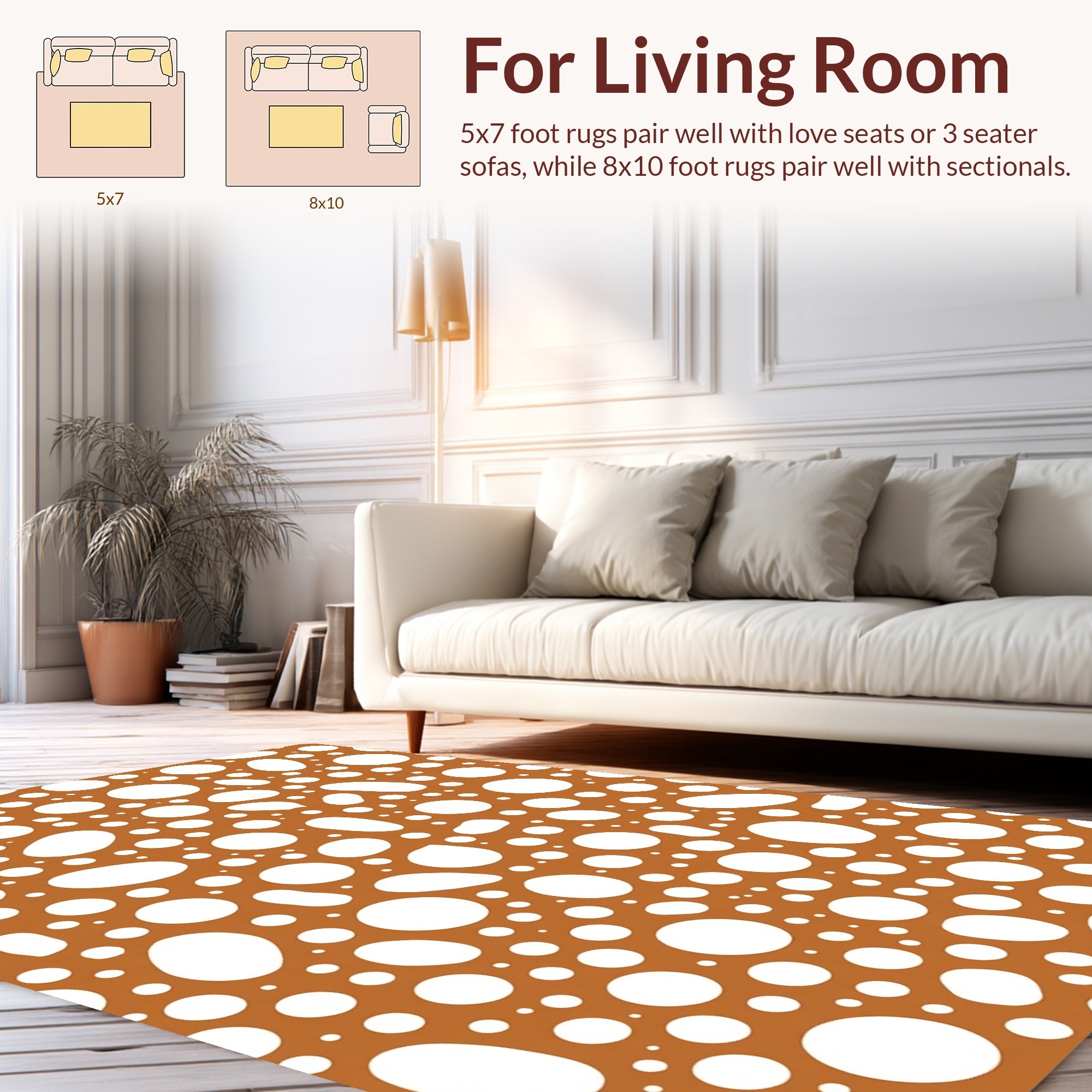 Organic Circles Pattern Rug