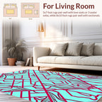 Geometric Contour Symmetry Design Rug