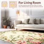 Ornate Floral Vine Pattern Rug