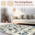 Art Deco Fan Floral Pattern Rug