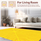 Radiant Yellow Orange Wavy Pattern Rug