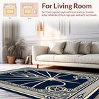 Art Deco Geometric Fan Patterned Rug