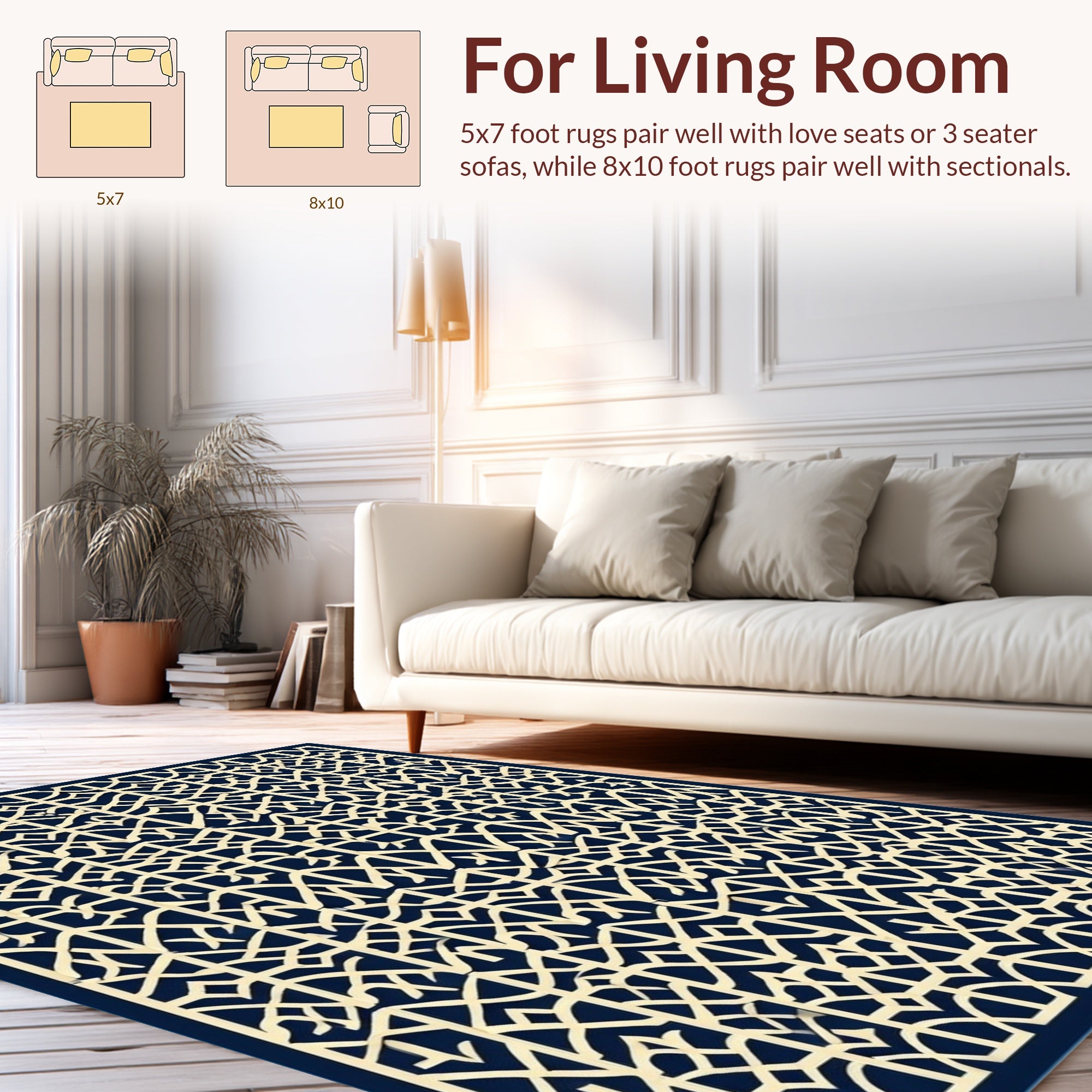 Intricate Geometric Pattern Rug
