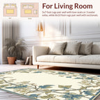 Vine And Floral Border Design Rug