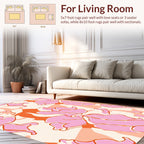 Abstract Floral Pattern Rug