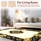 Ornate Floral Medallion Luxury Rug