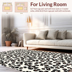 Classic Floral Leopard Print Rug
