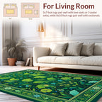 Emerald Garden Floral And Butterfly Rug