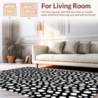 Spotted Brush Stroke Pattern Design Rug