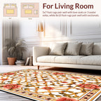 Ornate Floral Lattice Pattern Rug