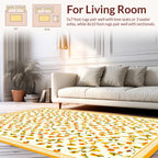 Autumnal Floral Vine Pattern Rug