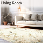 Birds and Blossoms Delicate Garden Rug
