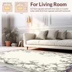 Art Nouveau Floral Swirl Frame Rug