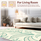 Nature Leaf Line Art Design Rug