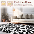 Abstract Organic 2-Tone Print Rug