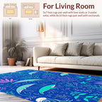 Oceanic Jellyfish Seaweed Pattern Rug