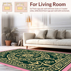 Ornate Floral Mandala Geometric Design Rug