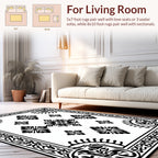 Classic Floral Scroll Pattern Rug