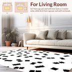 Abstract Block Elements Repeating Design Rug