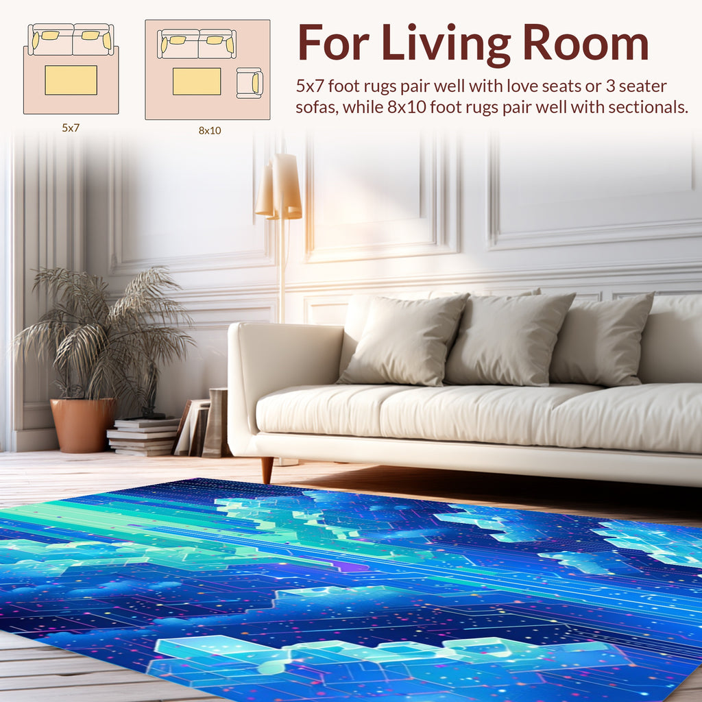 Abstract Geometric Circuits Design Rug