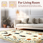 Insect Botanical Whimsical Nature Design Rug